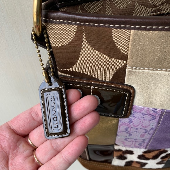 Coach leather patchwork bag - Picture 4 of 4